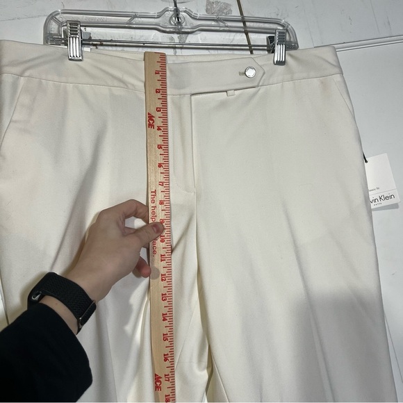 Calvin Klein Women’s Straight Leg Pants Business Classic Fit Cream Size 14 NWT - Picture 4 of 9
